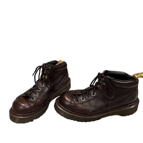 Vintage Women’s Dr. Martens  8287 Brown Leather High Top Lace Up Chunky Boots - Picture 4 of 13